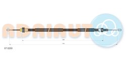 CABLU FRANA DE MANA ADRIAUTO 07.0250 - Compatibil cu CITROEN, PEUGEOT