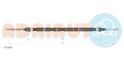 CABLU FRANA DE MANA ADRIAUTO 07.0252 - Compatibil cu CITROEN