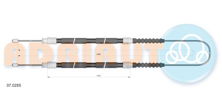 CABLU FRANA DE MANA ADRIAUTO 07.0285 - Compatibil cu CITROEN