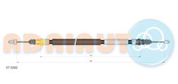 CABLU FRANA DE MANA ADRIAUTO 07.0292 - Compatibil cu CITROEN