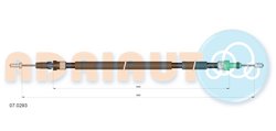 CABLU FRANA DE MANA ADRIAUTO 07.0293 - Compatibil cu CITROEN