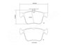 SET PLACUTE FRANA DE PERFORMANTA BREMBO 07.B315.41 - Compatibil cu AUDI, AUDI (FAW), MG (SAIC), ROEWE (SAIC), SEAT, SKODA, SKODA