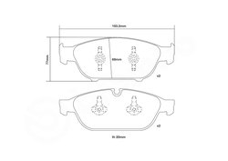 Set placute frana de performanta Brembo 07.D435.23