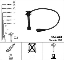 FISE BUJII NGK 0717 - Compatibil cu KIA