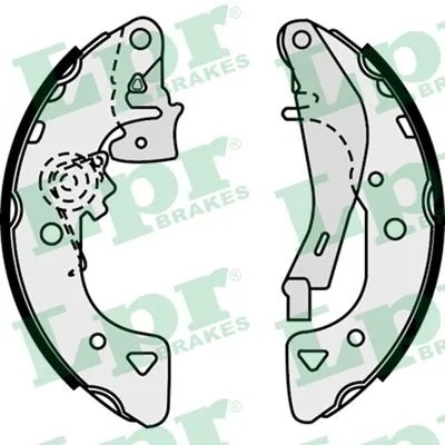 SET SABOTI FRANA LPR 07540 - Compatibil cu CITROEN, MEGA, PEUGEOT