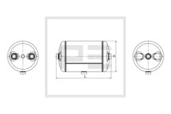 Rezervor aer sistem compresor PE Automotive 076.450-81A