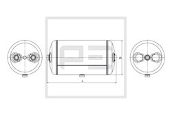 Rezervor aer sistem compresor PE Automotive 076.450-82A