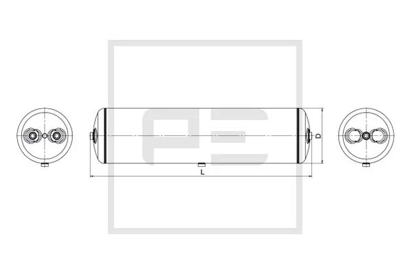 Rezervor aer sistem compresor PE Automotive 076.454-80A