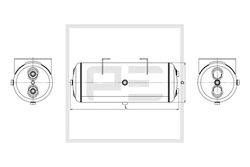 Rezervor aer sistem compresor PE Automotive 076.495-80A