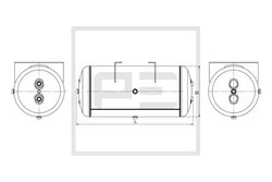 Rezervor aer sistem compresor PE Automotive 076.519-80A
