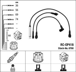 FISE BUJII NGK 0788 - Compatibil cu OPEL, VAUXHALL