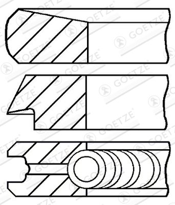 Set segmenti piston Goetze Engine 08-140000-00