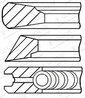 SET SEGMENTI PISTON GOETZE ENGINE 08-155600-10 - Compatibil cu VW