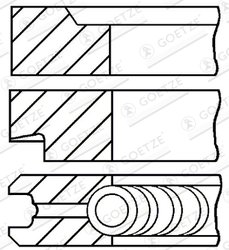 Set segmenti piston Goetze Engine 08-206800-00
