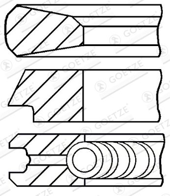 Set segmenti piston Goetze Engine 08-429200-00