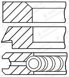 Set segmenti piston Goetze Engine 08-437000-00