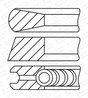 SET SEGMENTI PISTON GOETZE ENGINE 08-443400-00 - Compatibil cu MERCEDES-BENZ