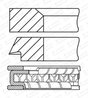 SET SEGMENTI PISTON GOETZE ENGINE 08-446000-00 - Compatibil cu ASTON MARTIN, DAIHATSU, SCION, SUBARU, TOYOTA