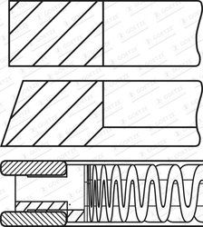 SET SEGMENTI PISTON GOETZE ENGINE 08-447000-00 - Compatibil cu DATSUN, NISSAN, NISSAN (DFAC), VENUCIA