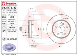 Disc frana Brembo 08.5178.31