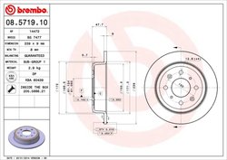DISC FRANA BREMBO 08.5719.10 - Compatibil cu HONDA