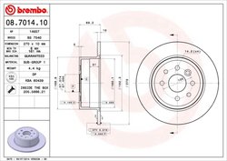 Disc frana Brembo 08.7014.10