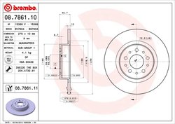 DISC FRANA BREMBO 08.7861.11 - Compatibil cu ALFA ROMEO