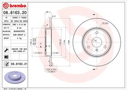 DISC FRANA BREMBO 08.8163.21 - Compatibil cu SMART