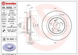 Disc frana Brembo 08.9092.11
