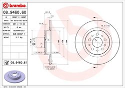 DISC FRANA BREMBO 08.9460.61 - Compatibil cu FIAT
