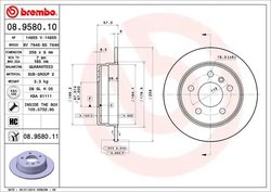 Disc frana Brembo 08.9580.11