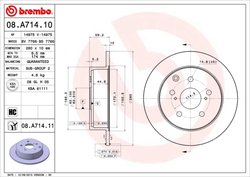Disc frana Brembo 08.A714.11