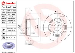 Disc frana Brembo 08.B347.41