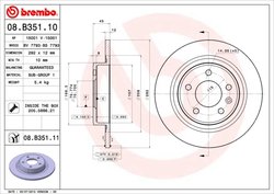 Disc frana Brembo 08.B351.11