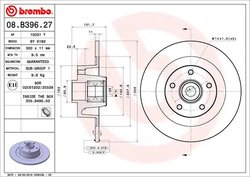 DISC FRANA BREMBO 08.B396.27 - Compatibil cu RENAULT