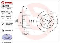 DISC FRANA BREMBO 08.C046.11 - Compatibil cu SUZUKI, SUZUKI (CHANGAN)