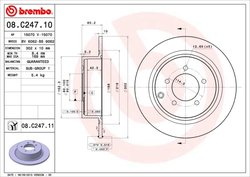 Disc frana Brembo 08.C247.11