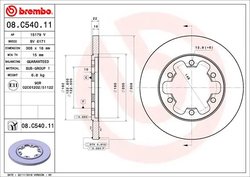 DISC FRANA BREMBO 08.C540.11 - Compatibil cu FORD