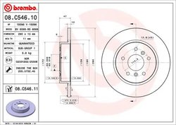 DISC FRANA BREMBO 08.C546.11 - Compatibil cu NISSAN, RENAULT