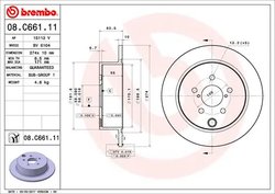 Disc frana Brembo 08.C661.11