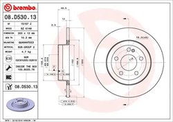 DISC FRANA BREMBO 08.D530.13 - Compatibil cu MERCEDES-BENZ, MERCEDES-BENZ (BBDC)