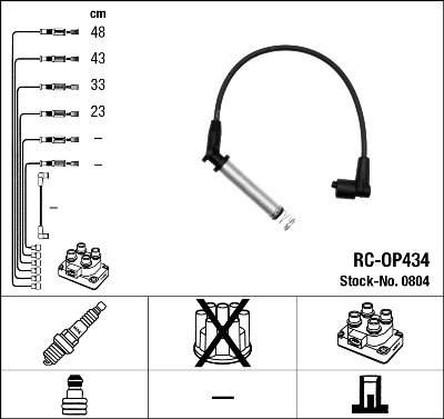 FISE BUJII NGK 0804 - Compatibil cu OPEL, VAUXHALL