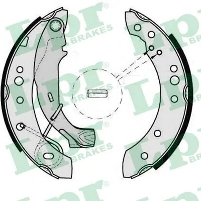 SET SABOTI FRANA LPR 08150 - Compatibil cu CITROEN, DACIA, PEUGEOT, RENAULT