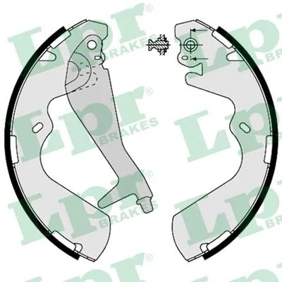 SET SABOTI FRANA LPR 08240 - Compatibil cu GALLOPER, HYUNDAI, JAC