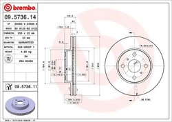 Disc frana Brembo 09.5736.11
