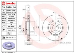 Disc frana Brembo 09.5870.11