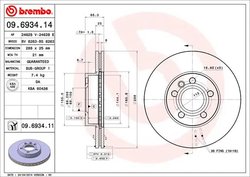 Disc frana Brembo 09.6934.11