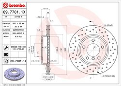 DISC FRANA BREMBO 09.7701.1X - Compatibil cu BMW