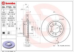 DISC FRANA BREMBO 09.7723.10 - Compatibil cu IVECO