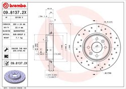 Disc frana Brembo 09.8137.2X